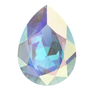 Swarovski 4320 Pear Fancy Stone 4x2.9mm Crystal AB +
